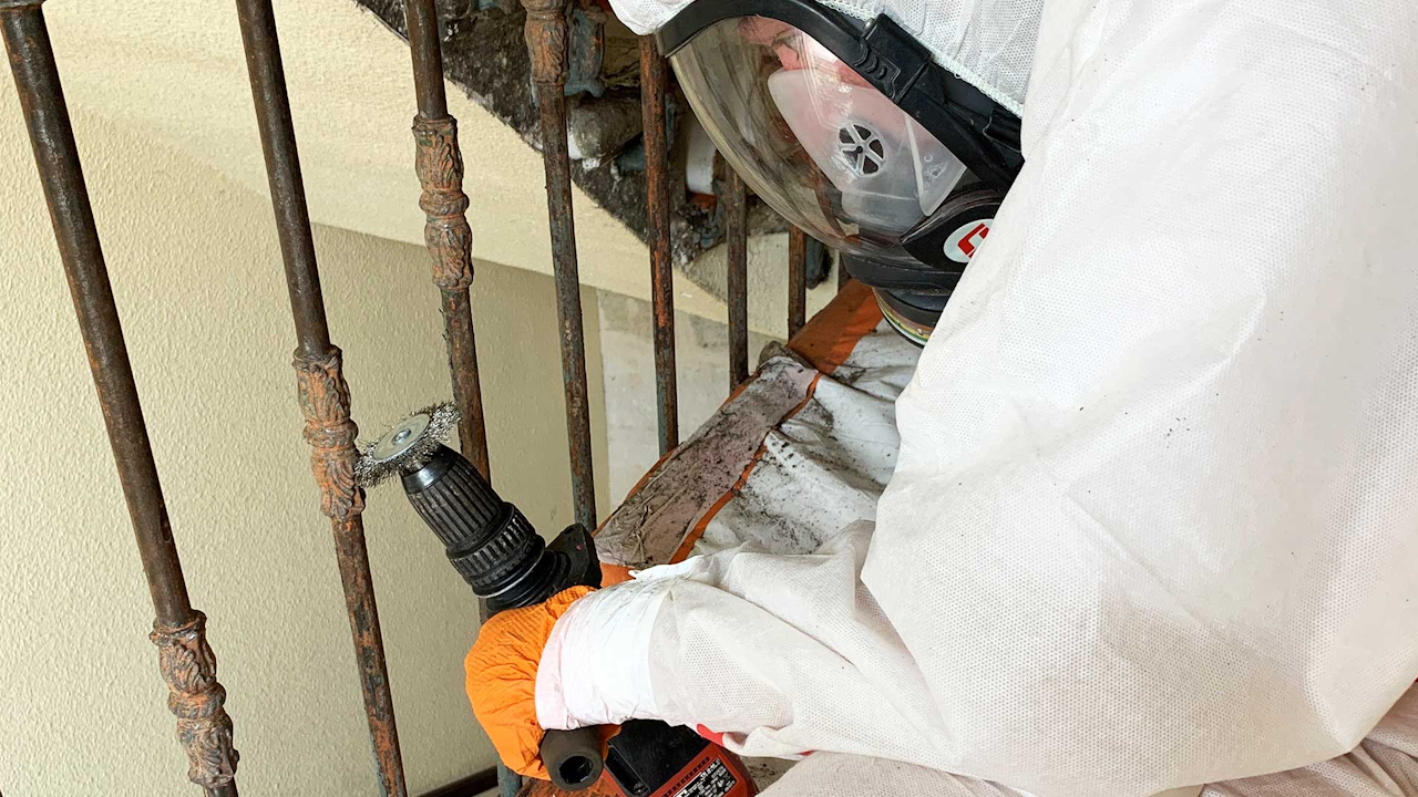Travaux de déplombage réalisés par MN Environnement