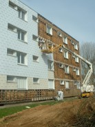 Désamiantage d’une façade d’immeuble — vue 3