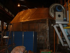Retrait de fibres céramiques à la SNECMA — vue 1